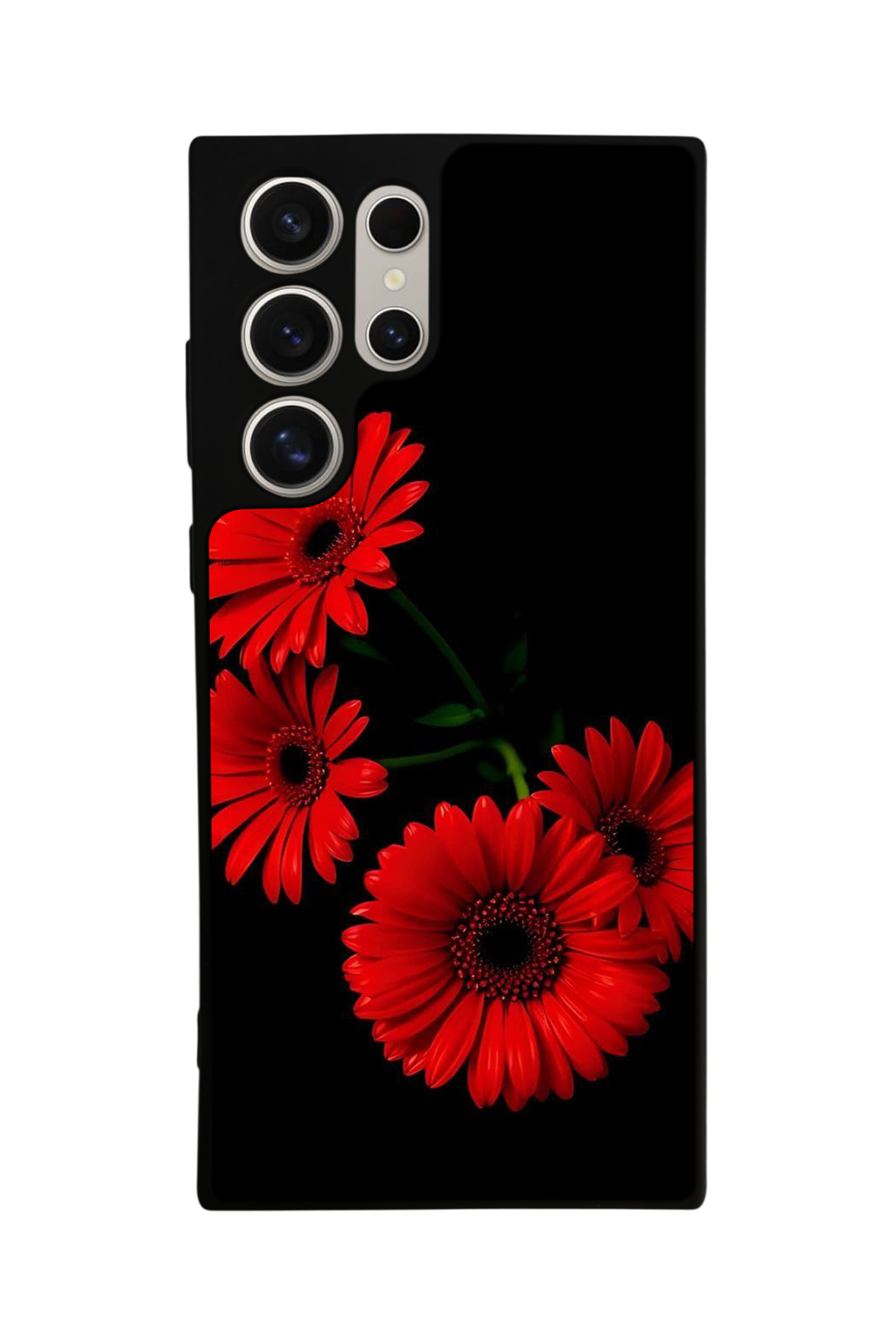 Samsung Galaxy S22 Ultra Uyumlu Cicek Tasarımlı Glossy Premium Kılıf