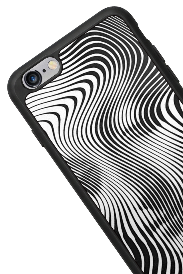 iPhone 6 Plus Uyumlu Çizgi Sanatı Tasarımlı Glossy Premium Kılıf