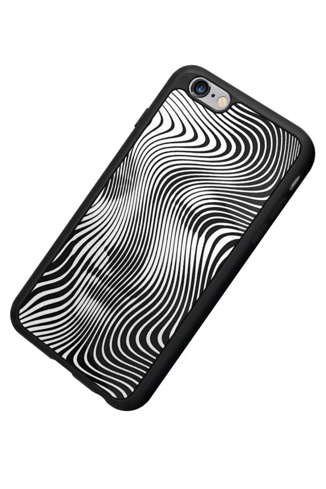 iPhone 6 Plus Uyumlu Çizgi Sanatı Tasarımlı Glossy Premium Kılıf