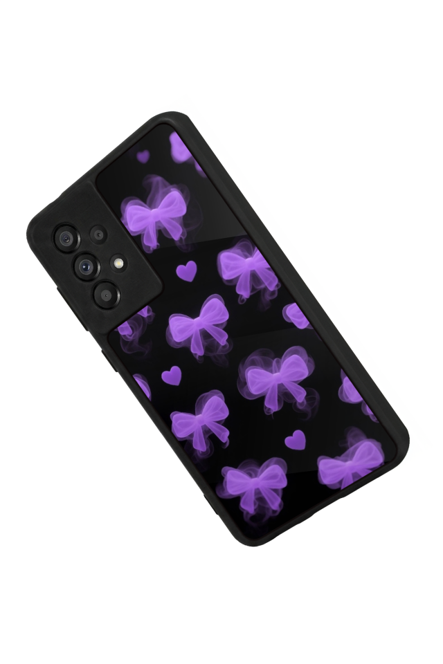 Samsung Galaxy A73 Uyumlu Kurdele Tasarımlı Glossy Premium Kılıf