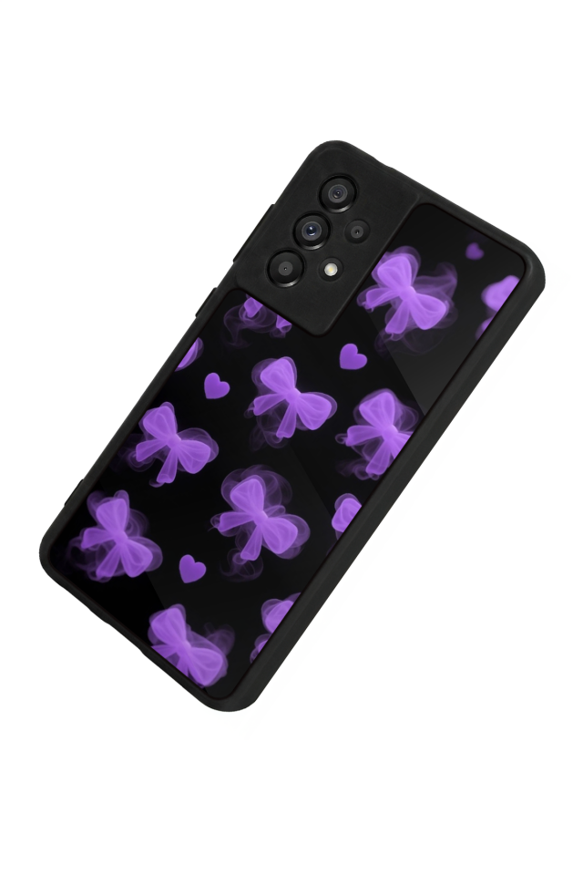 Samsung Galaxy A73 Uyumlu Kurdele Tasarımlı Glossy Premium Kılıf