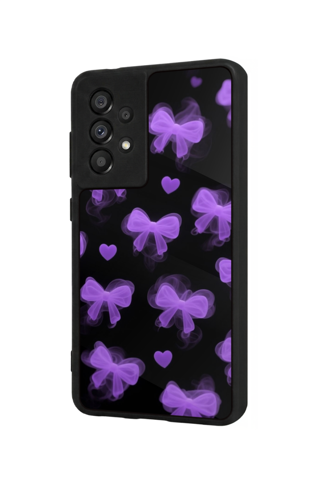 Samsung Galaxy A73 Uyumlu Kurdele Tasarımlı Glossy Premium Kılıf