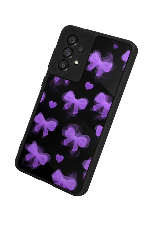 Samsung Galaxy A73 Uyumlu Kurdele Tasarımlı Glossy Premium Kılıf