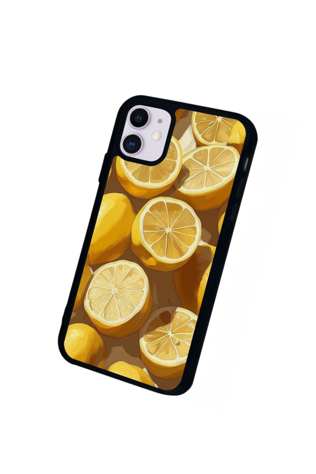 iPhone 11 Uyumlu Limon Tasarımlı Glossy Premium Kılıf