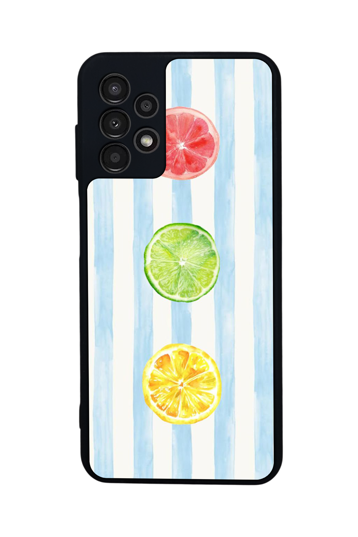 Samsung Galaxy A13 Uyumlu Limon Tasarımlı Glossy Premium Kılıf