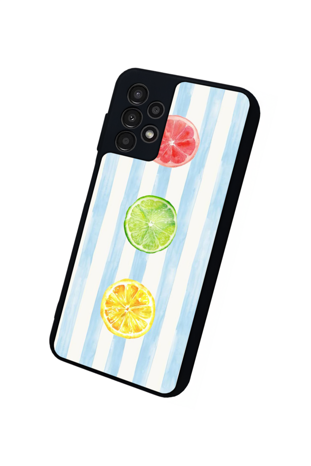 Samsung Galaxy A13 Uyumlu Limon Tasarımlı Glossy Premium Kılıf