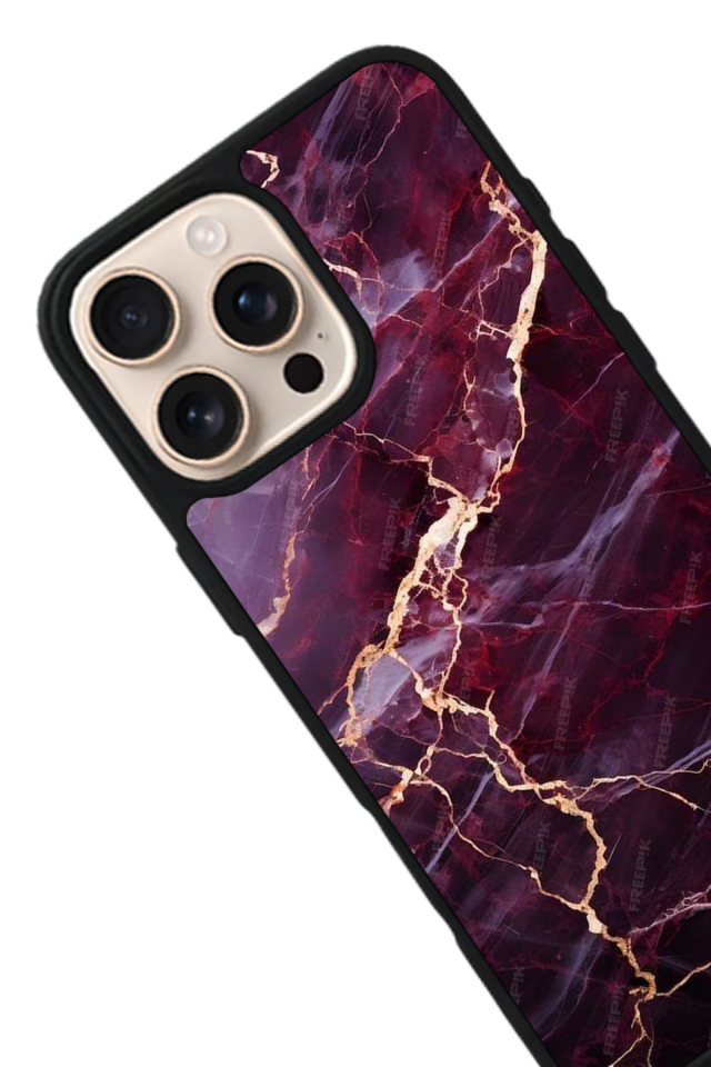 iPhone 14 Pro Max Uyumlu Mermer Marble Tasarımlı Glossy Premium Kılıf
