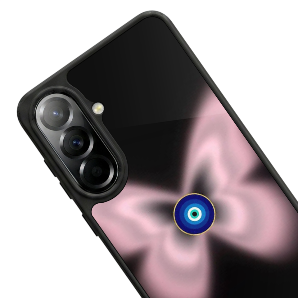 Samsung Galaxy A37 Uyumlu Nazar Tasarımlı Glossy Premium Kılıf