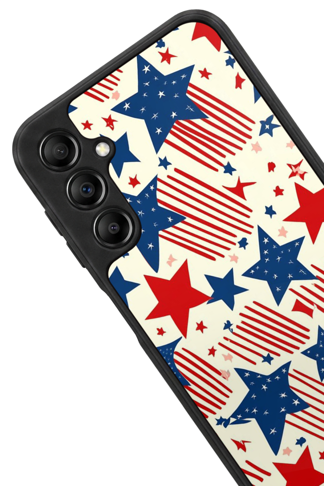 Samsung Galaxy A14 Uyumlu Retro Yildizlar Tasarımlı Glossy Premium Kılıf