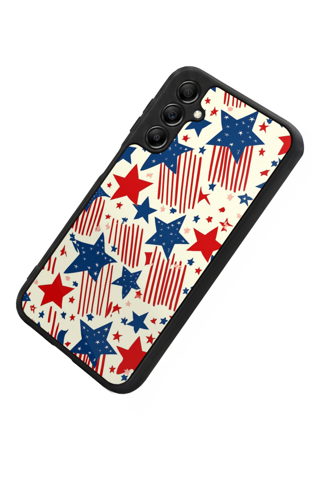 Samsung Galaxy A14 Uyumlu Retro Yildizlar Tasarımlı Glossy Premium Kılıf