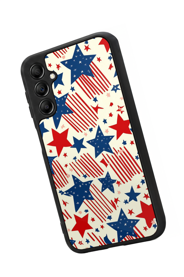 Samsung Galaxy A14 Uyumlu Retro Yildizlar Tasarımlı Glossy Premium Kılıf