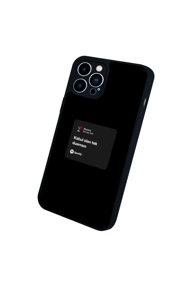 iPhone 13 Pro Max Uyumlu Sarki Sozleri Tasarımlı Glossy Premium Kılıf