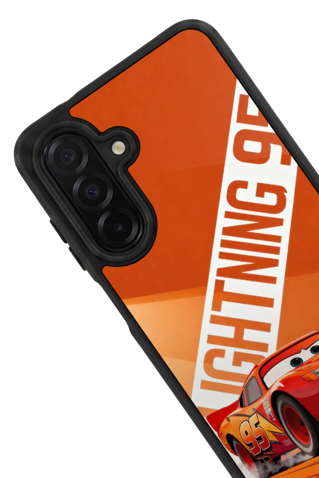 Samsung Galaxy A26 Uyumlu Şimsek McQueen Tasarımlı Glossy Premium Kılıf