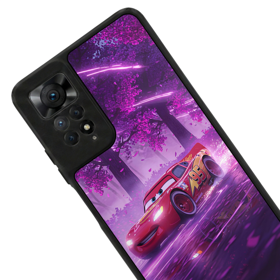 Xiaomi Redmi Note 12 Pro Uyumlu Şimsek McQueen Tasarımlı Glossy Premium Kılıf