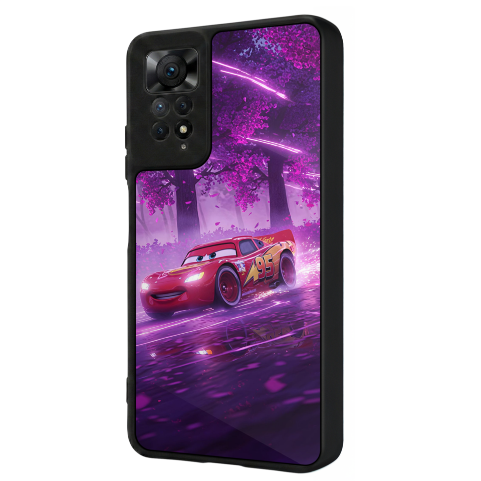 Xiaomi Redmi Note 12 Pro Uyumlu Şimsek McQueen Tasarımlı Glossy Premium Kılıf