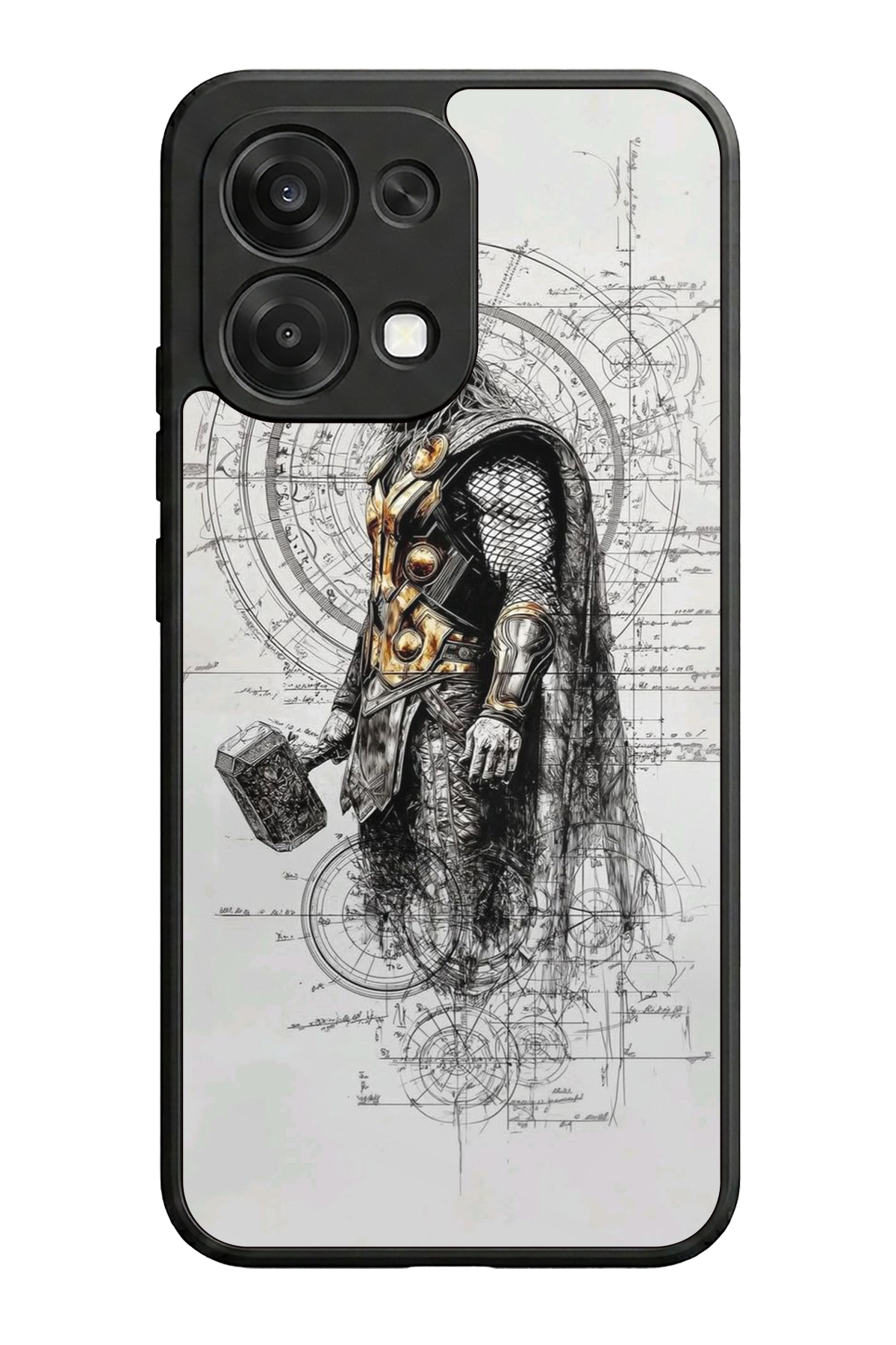 Oppo A6 Pro Uyumlu Thor Tasarımlı Glossy Premium Kılıf