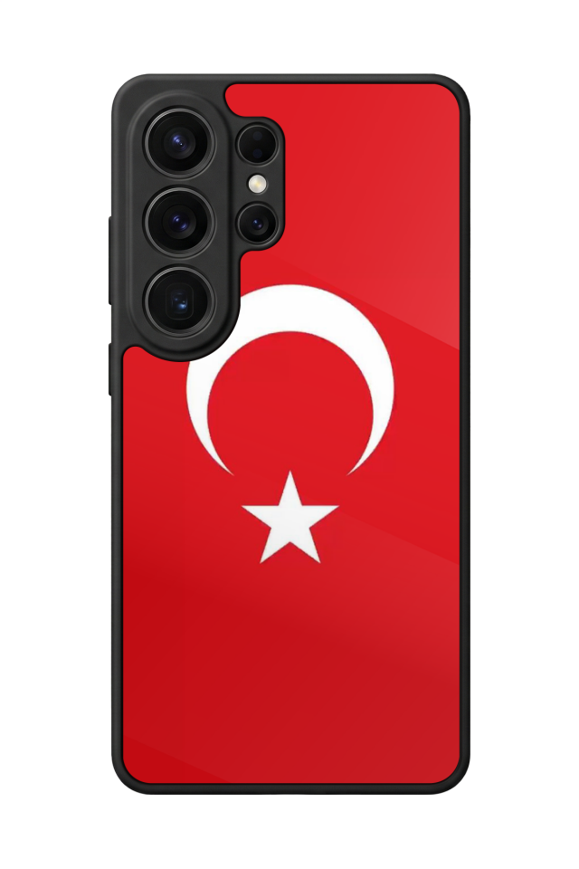 Samsung Galaxy S26 Ultra Uyumlu Türk Bayragi Tasarımlı Glossy Premium Kılıf