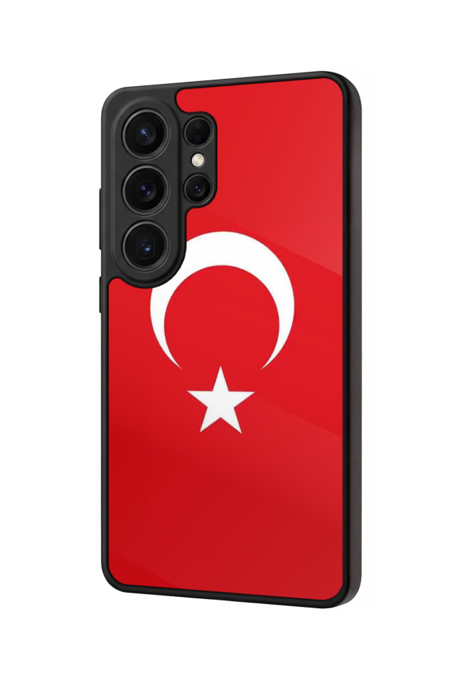 Samsung Galaxy S26 Ultra Uyumlu Türk Bayragi Tasarımlı Glossy Premium Kılıf