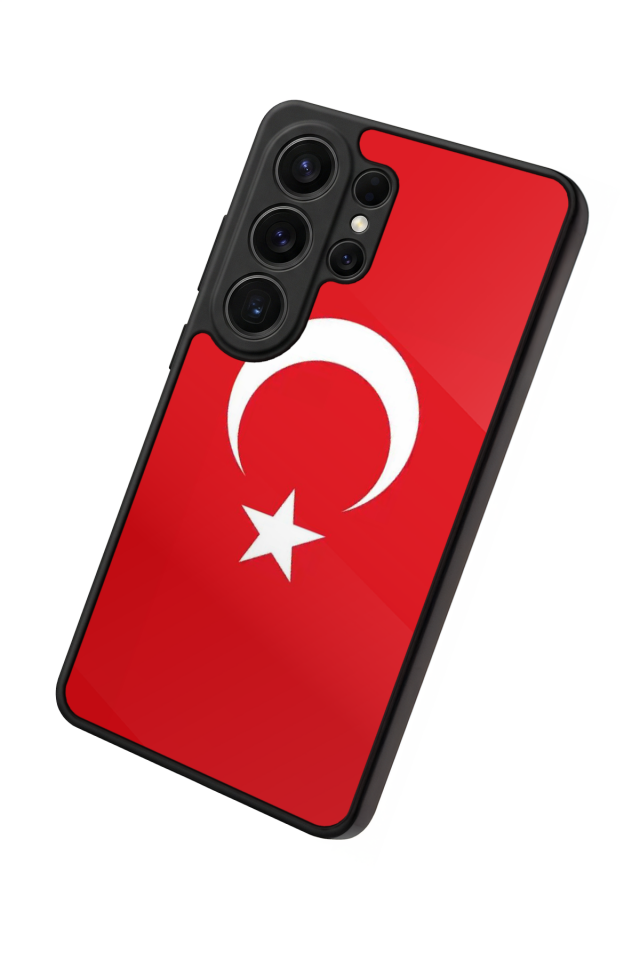 Samsung Galaxy S26 Ultra Uyumlu Türk Bayragi Tasarımlı Glossy Premium Kılıf