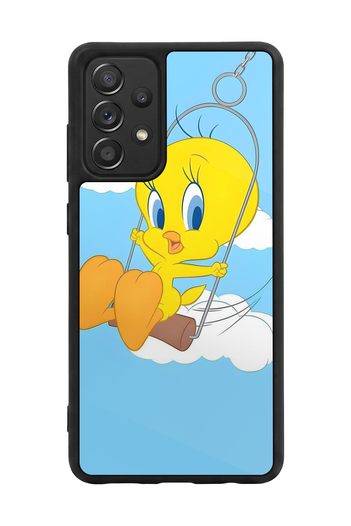Samsung Galaxy A72 Uyumlu Tweety Tasarımlı Glossy Premium Kılıf