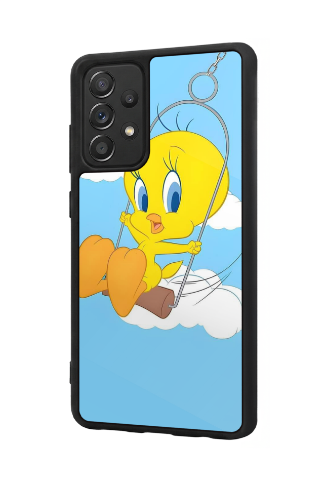 Samsung Galaxy A72 Uyumlu Tweety Tasarımlı Glossy Premium Kılıf