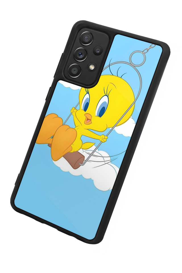 Samsung Galaxy A72 Uyumlu Tweety Tasarımlı Glossy Premium Kılıf