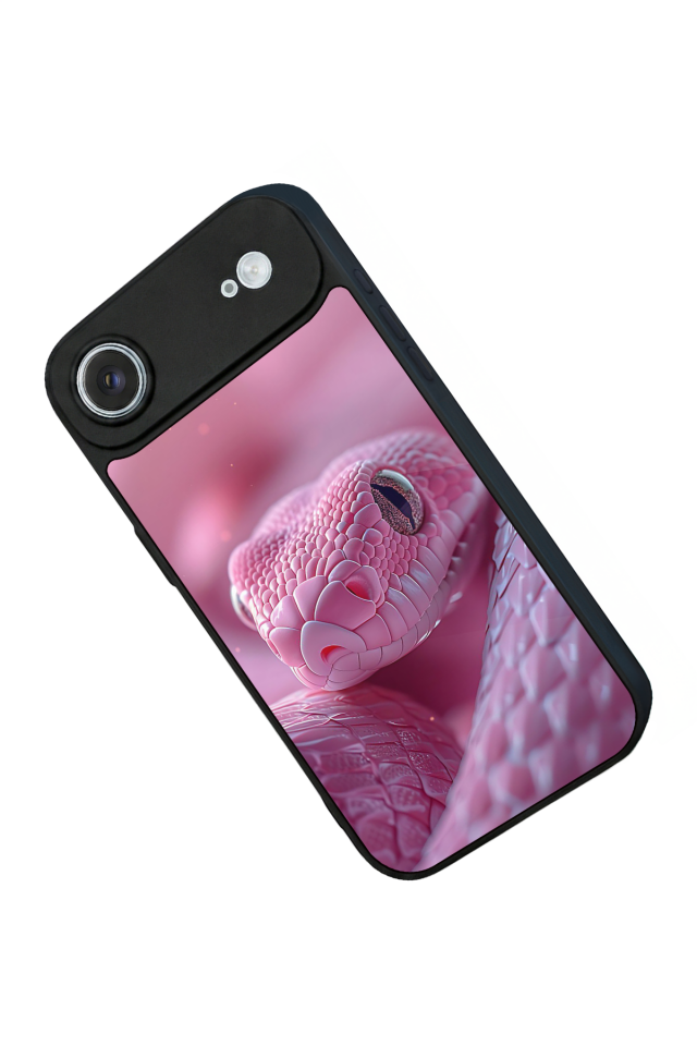 iPhone 17 Air Uyumlu Yılan Tasarımlı Glossy Premium Kılıf