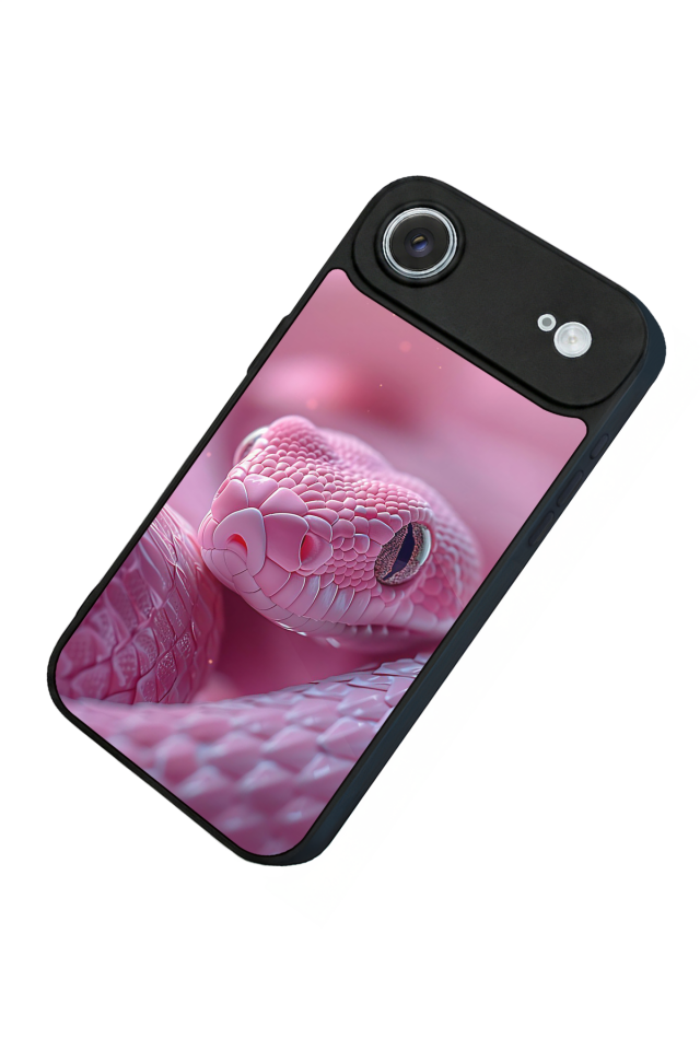 iPhone 17 Air Uyumlu Yılan Tasarımlı Glossy Premium Kılıf