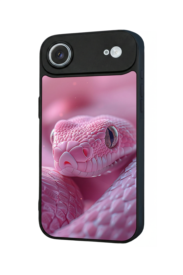 iPhone 17 Air Uyumlu Yılan Tasarımlı Glossy Premium Kılıf