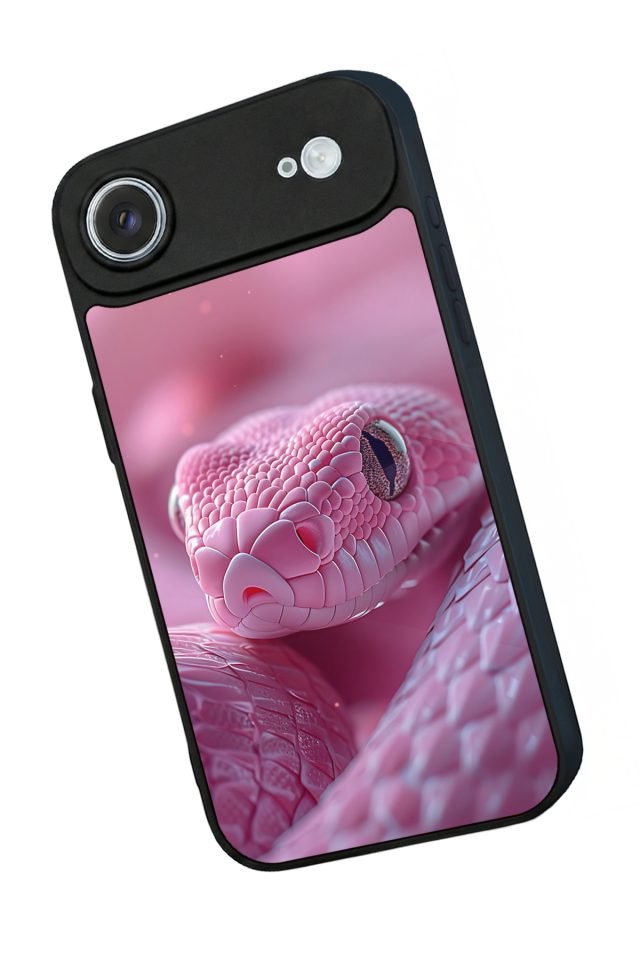 iPhone 17 Air Uyumlu Yılan Tasarımlı Glossy Premium Kılıf