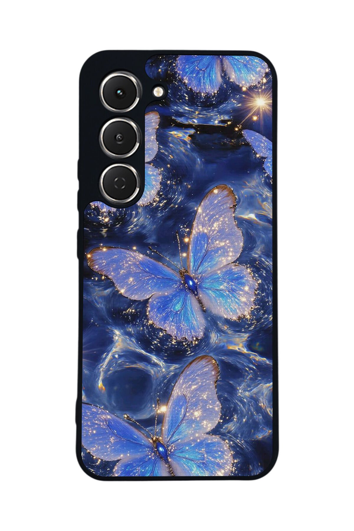 Tecno Spark 40 Pro Uyumlu Kelebek Tasarımlı Glossy Premium Kılıf