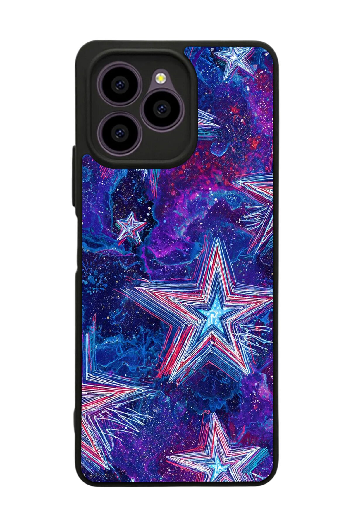 Omix X6 Uyumlu Retro Yildizlar Tasarımlı Glossy Premium Kılıf