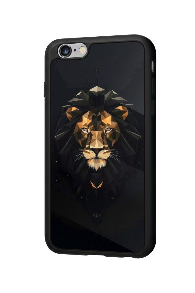 iPhone 6s Plus Uyumlu Aslan Tasarımlı Glossy Premium Kılıf