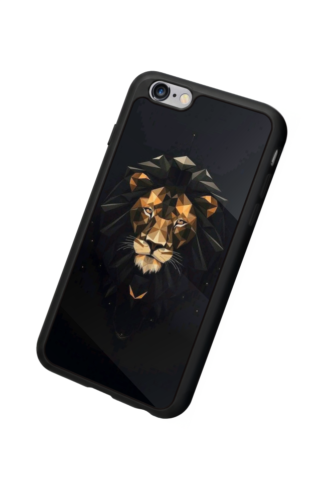 iPhone 6s Plus Uyumlu Aslan Tasarımlı Glossy Premium Kılıf