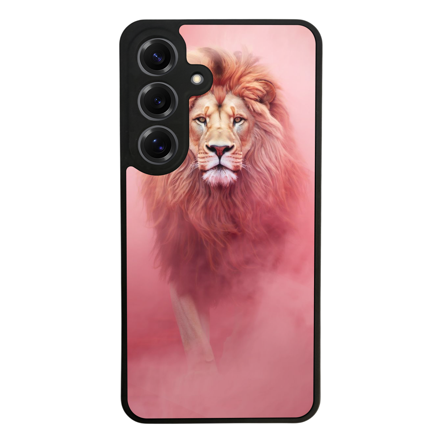 Samsung Galaxy S25 Uyumlu Aslan Tasarımlı Glossy Premium Kılıf