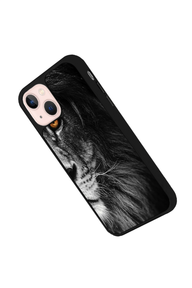 iPhone 15 Plus Uyumlu Aslan Tasarımlı Glossy Premium Kılıf