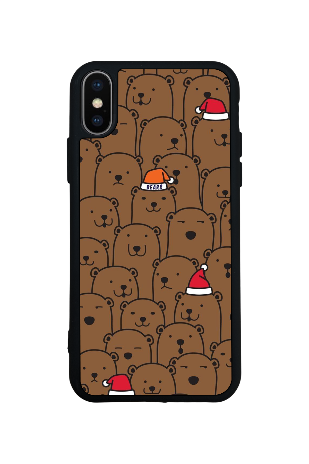 iPhone X/ XS Uyumlu Ayı Tasarımlı Glossy Premium Kılıf