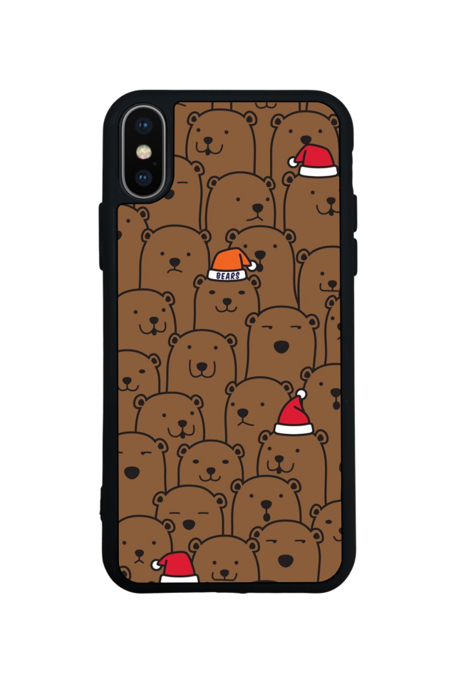 iPhone X/ XS Uyumlu Ayı Tasarımlı Glossy Premium Kılıf