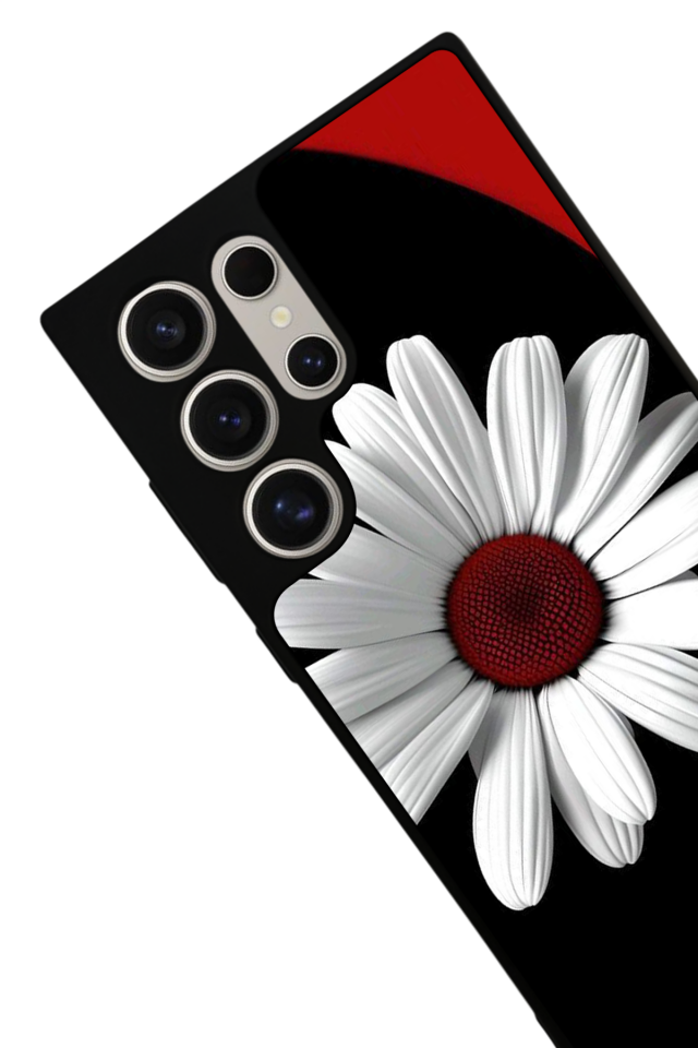 Samsung Galaxy S22 Ultra Uyumlu Cicek Tasarımlı Glossy Premium Kılıf