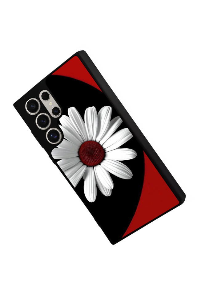 Samsung Galaxy S22 Ultra Uyumlu Cicek Tasarımlı Glossy Premium Kılıf