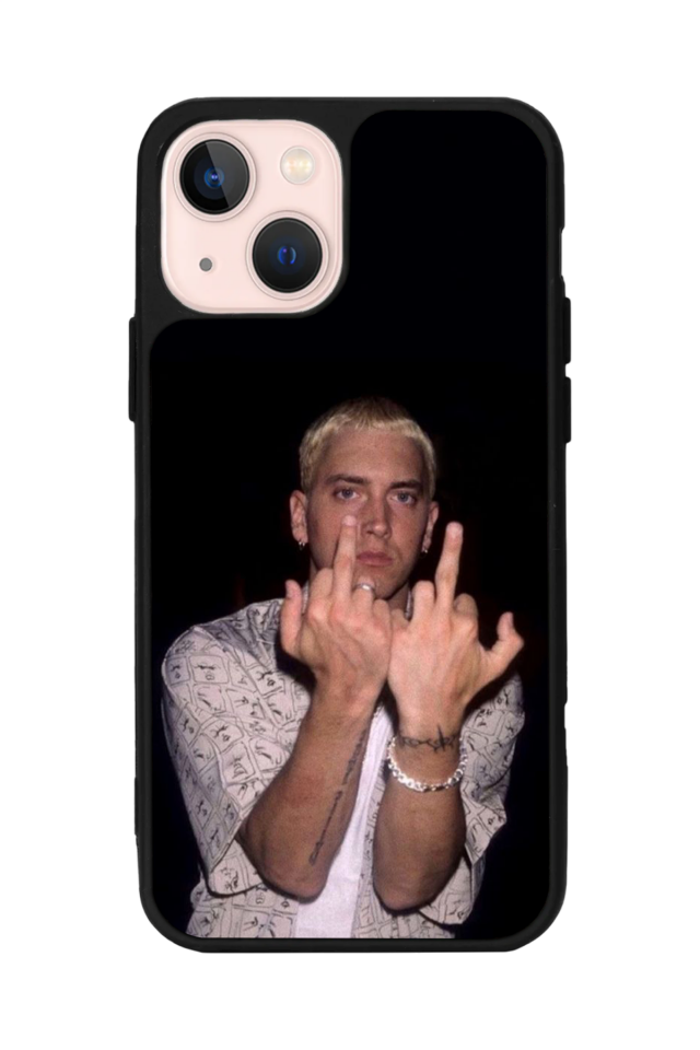 iPhone 13/14 Uyumlu Eminem Tasarımlı Glossy Premium Kılıf
