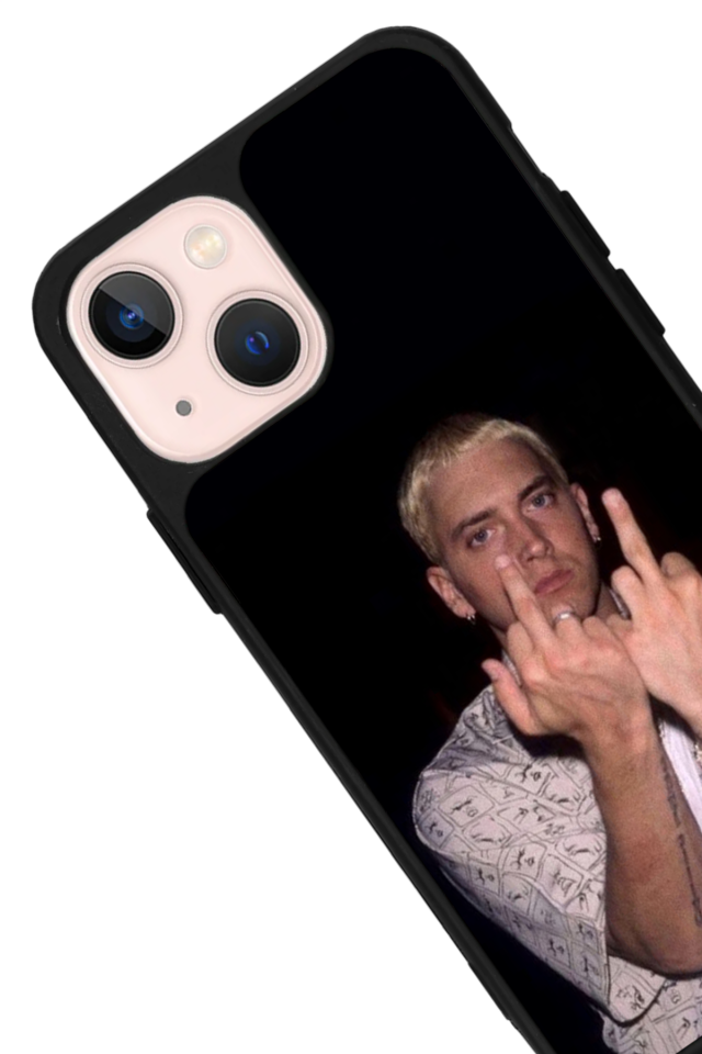 iPhone 13/14 Uyumlu Eminem Tasarımlı Glossy Premium Kılıf