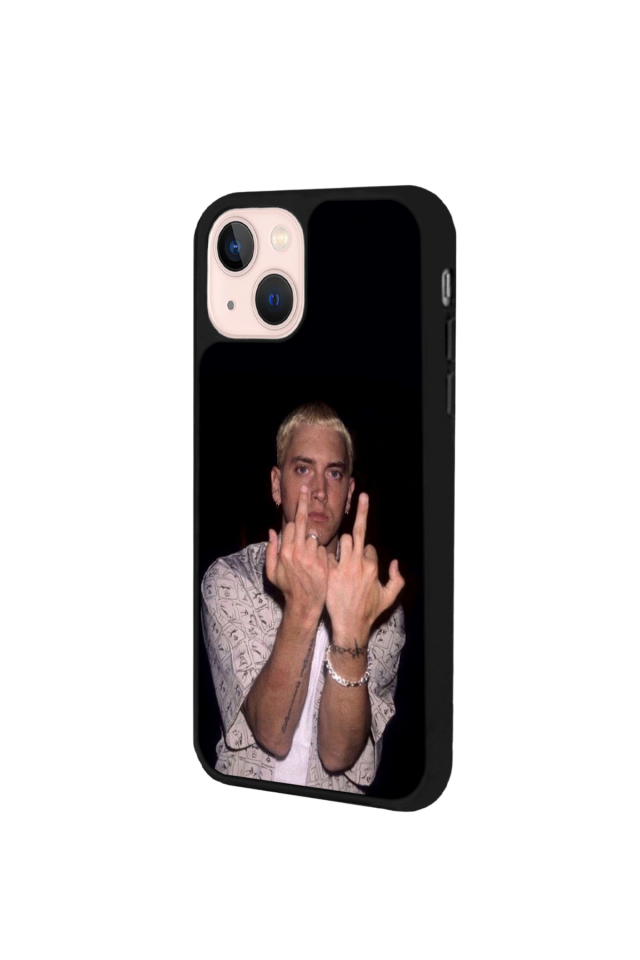 iPhone 13/14 Uyumlu Eminem Tasarımlı Glossy Premium Kılıf