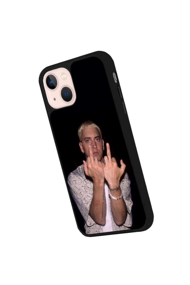 iPhone 13/14 Uyumlu Eminem Tasarımlı Glossy Premium Kılıf