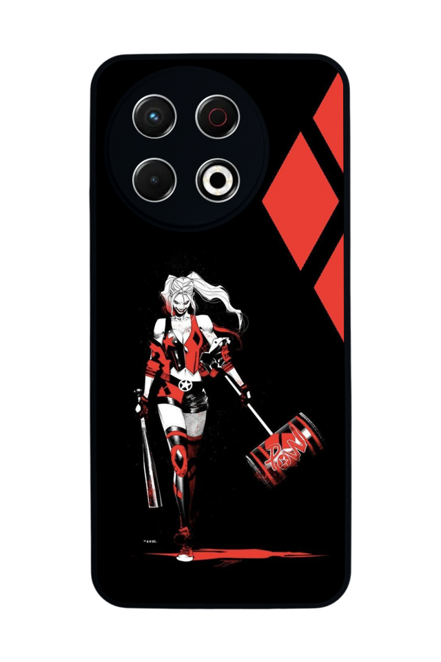 Tecno Spark 30 Pro Uyumlu HarleyQueen Tasarımlı Glossy Premium Kılıf