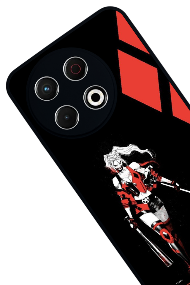 Tecno Spark 30 Pro Uyumlu HarleyQueen Tasarımlı Glossy Premium Kılıf