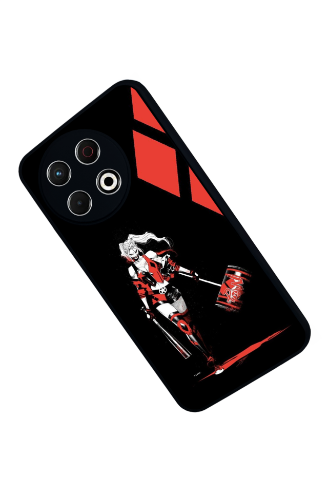 Tecno Spark 30 Pro Uyumlu HarleyQueen Tasarımlı Glossy Premium Kılıf