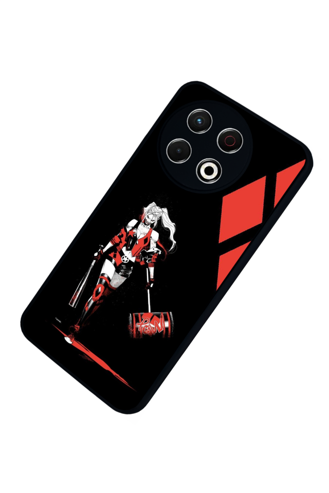 Tecno Spark 30 Pro Uyumlu HarleyQueen Tasarımlı Glossy Premium Kılıf