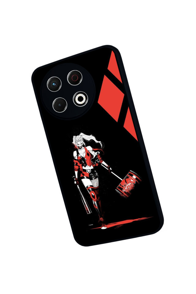 Tecno Spark 30 Pro Uyumlu HarleyQueen Tasarımlı Glossy Premium Kılıf