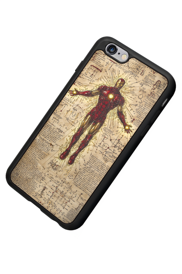 iPhone 6 Plus Uyumlu Iron Man ( Demir Adam ) Tasarımlı Glossy Premium Kılıf